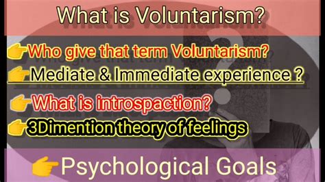 voluntarism psychology